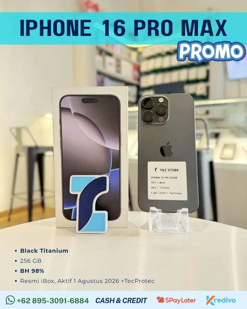 IPHONE 16 PRO MAX 256GB - BLACK