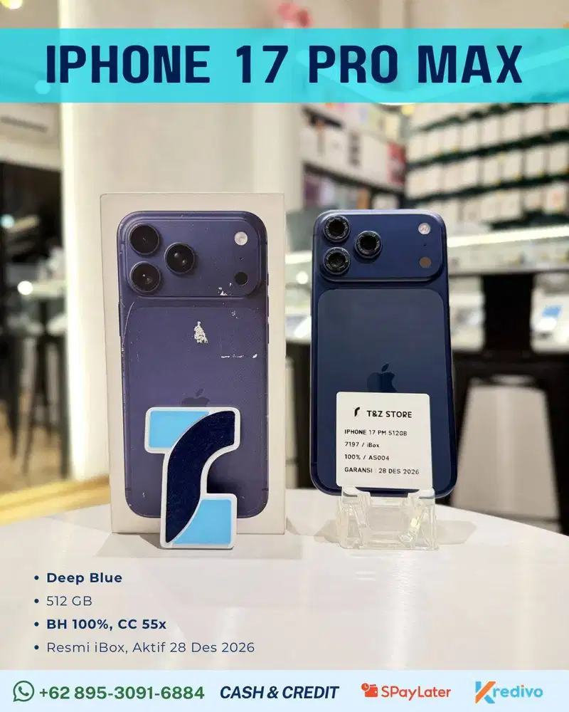 IPHONE 17 PRO MAX 512GB - DEEP BLUE