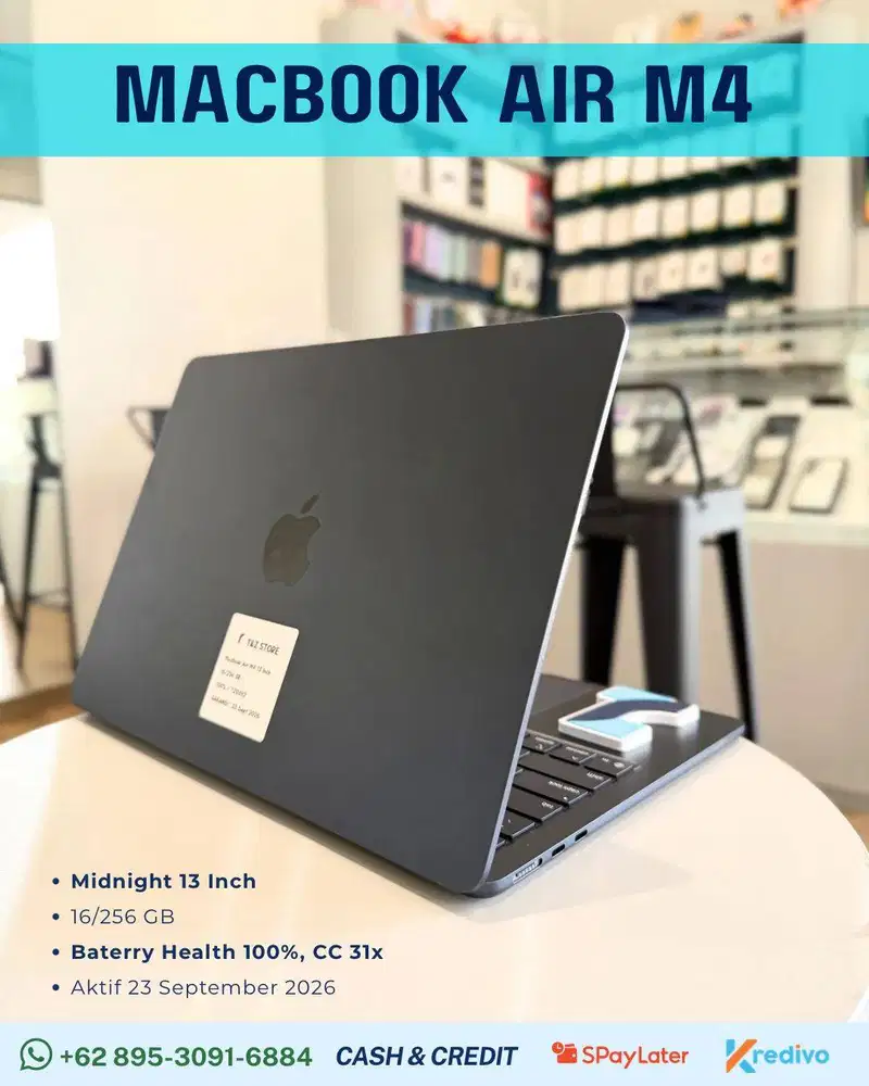 MACBOOK AIR M4 13 INCH 16/256 GB- MIDNIGHT