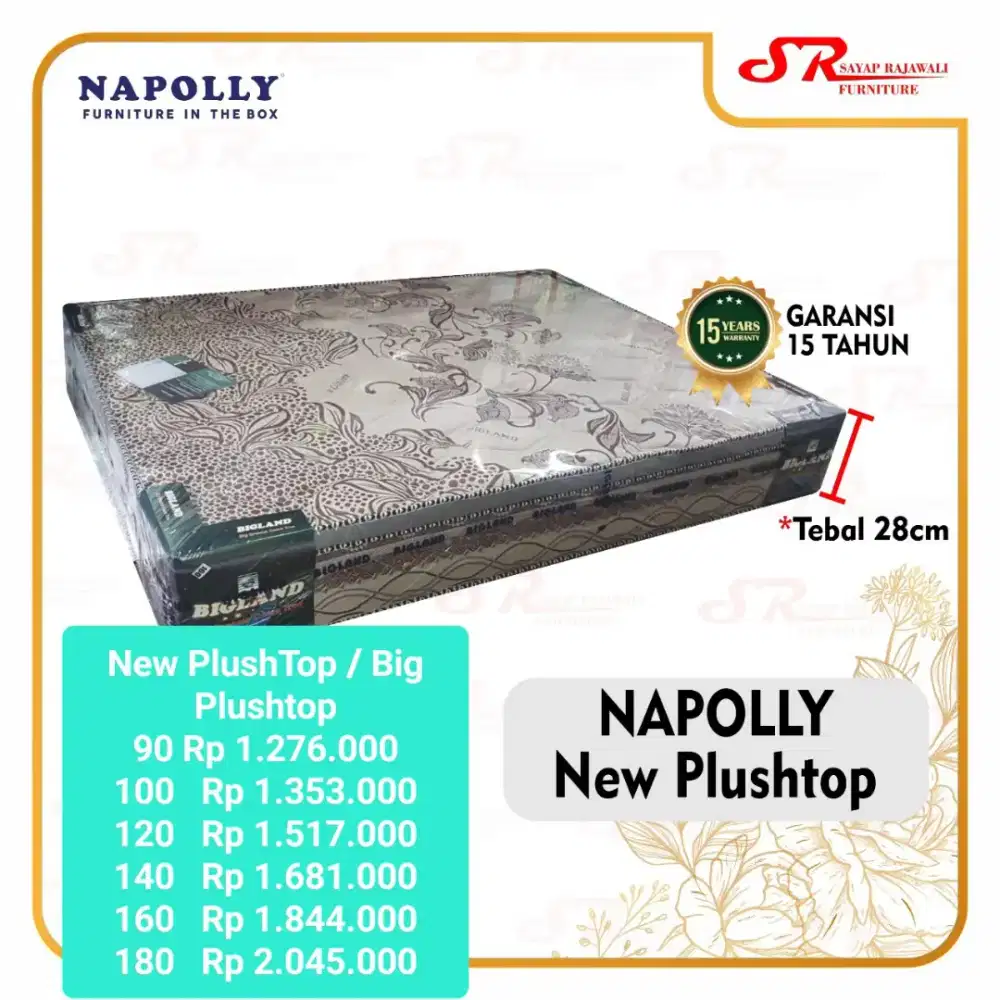 Promo Springbed  Bigland New Plushtop  All Ukuran Murah Area Jogja(dw)