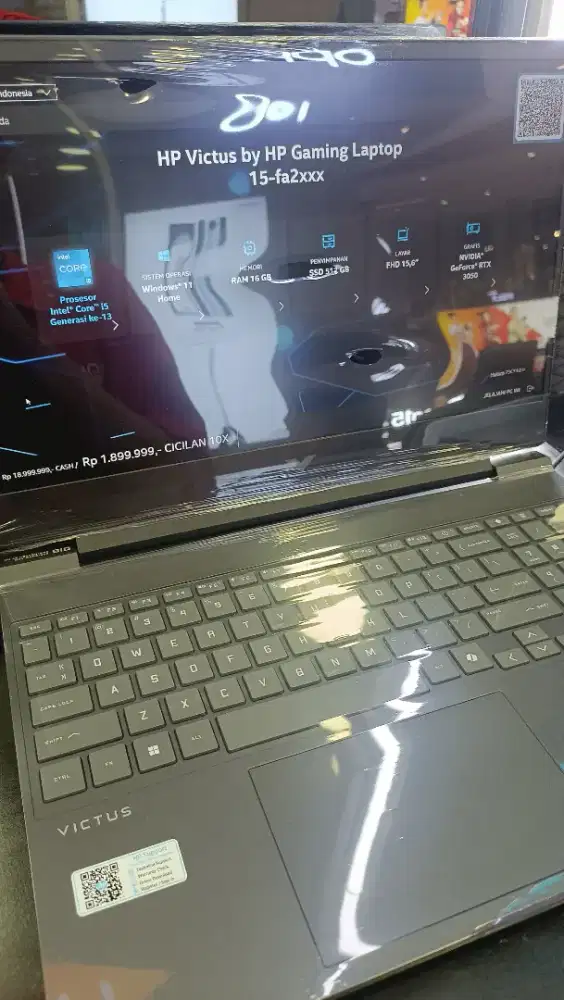LAPTOP HP VICTUS 15 INTEL CORE I5 DENGAN CICILAN 0% home credit