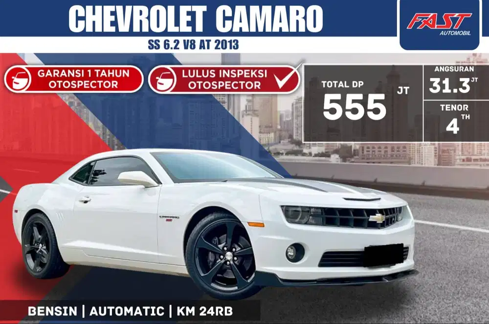 CHEVROLET CAMARO SS 2013 6.2 LITER MUSCLE CAR LOW KM.24RB ANTIK PJG