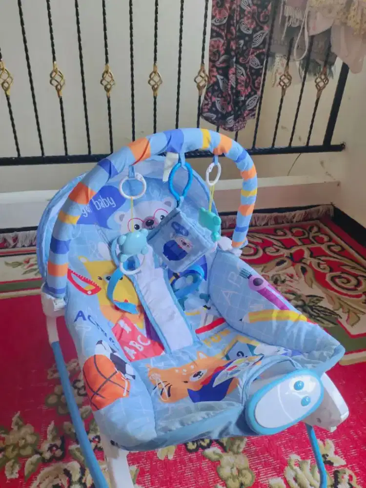 Boncer baby warna biru