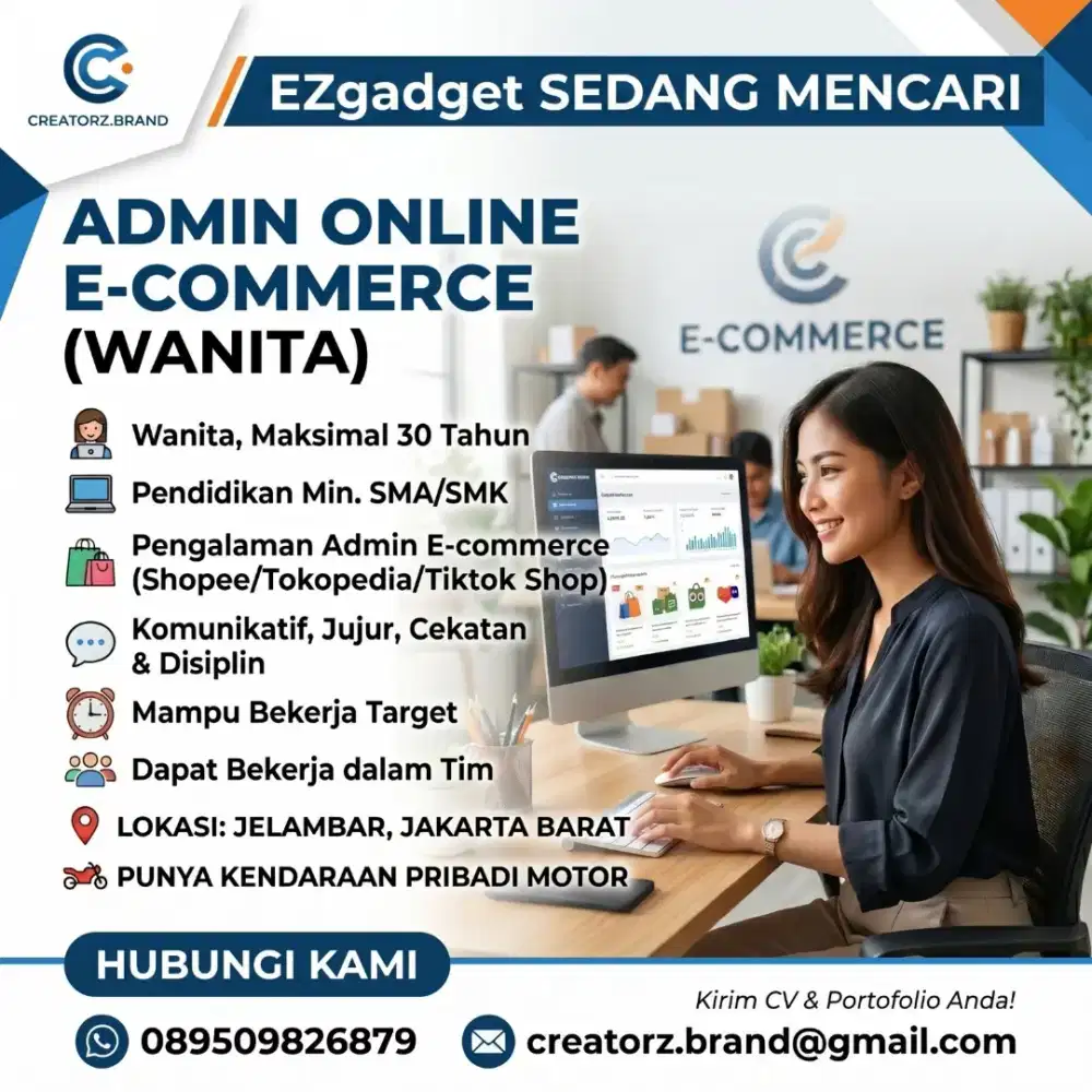 MENCARI ADMIN ONLINE UNTUK MARKETPLACE DAERAH JELAMBAR