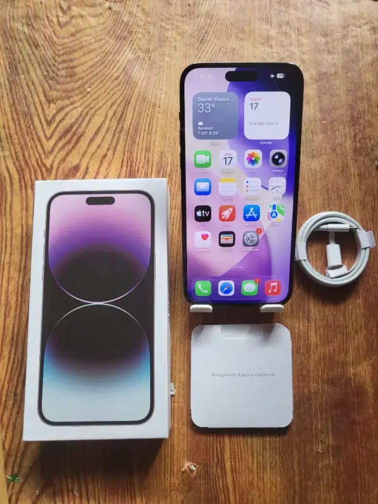 Iphone 14 PM 128gb dep purple inter all operator mulus normal no minus