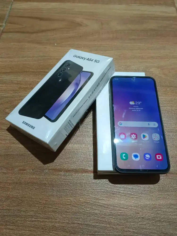 Samsung a54 5G 8/256 ex resmi graphite mulus fullset ori