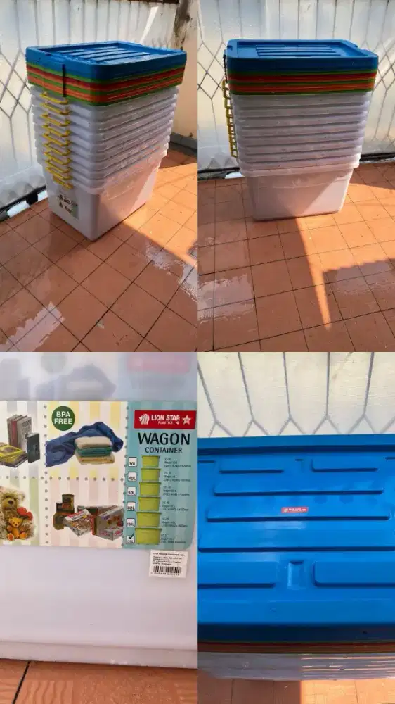 DIJUAL BOX CONTAINER MERK LION STAR UKURAN 125L