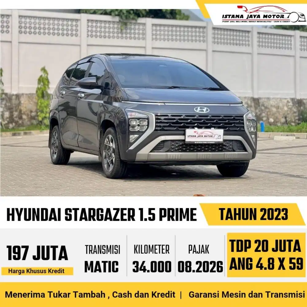 Hyundai Stargazer Prime IVT AT th 2023 #istana jaya motor