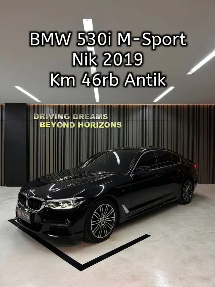BMW 530i M-Sport A/T 2020 Hitam B119STR Km46rb Nik 2019