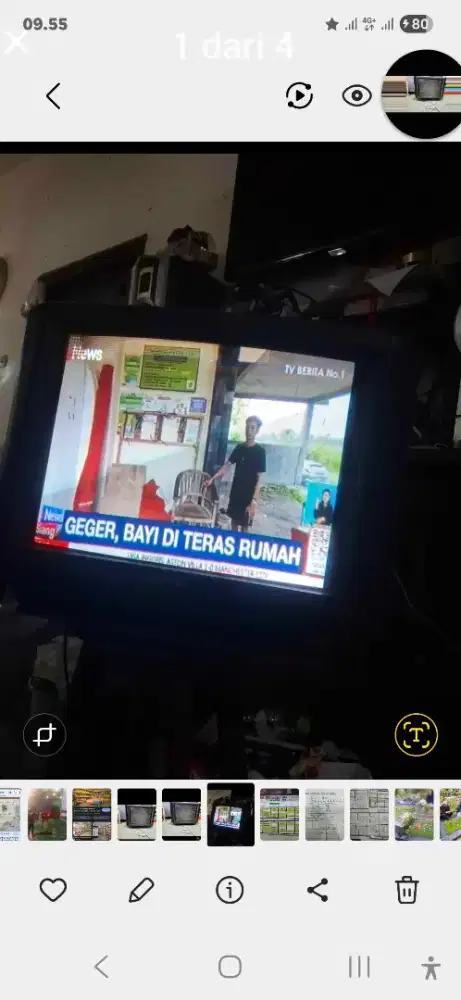 Tv sony stereo tabung 21