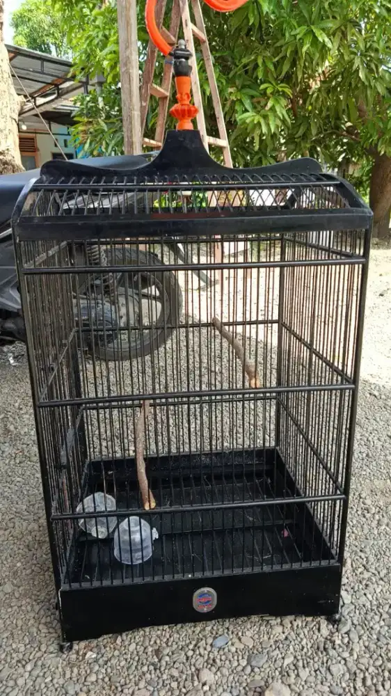 Jual sangkar burung masih bagus mcm baru+krodong