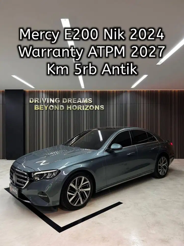 Mercedes Benz E200 Exclusive Line AT 2024 Hijau Km5rb B1772AFC