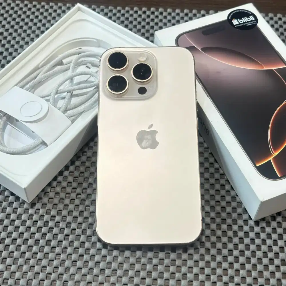 IPhone 16 PRO 128GB [ Desert Titanium ] Garansi Resmi GDN/Blibli