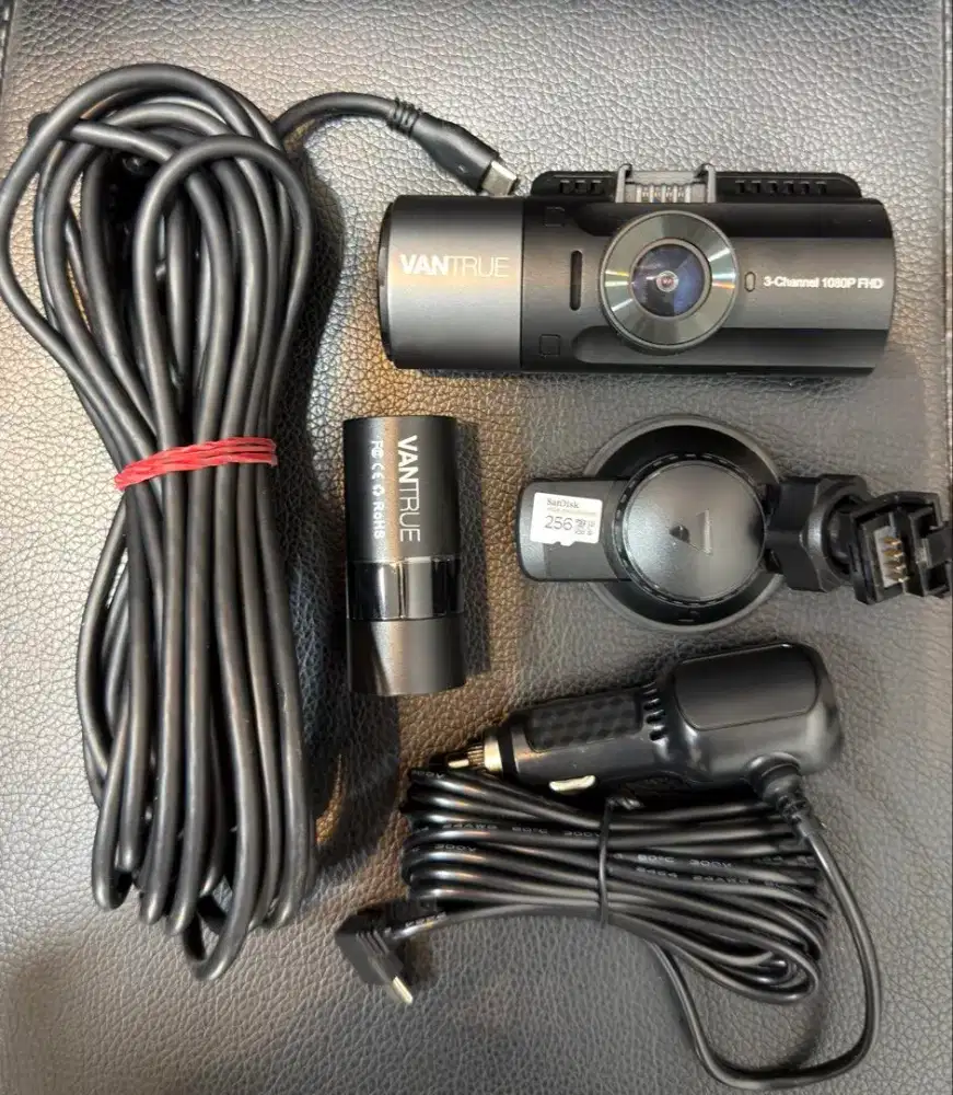 Vantrue N4 kamera mobil 3 channel dashcam dashboard cam