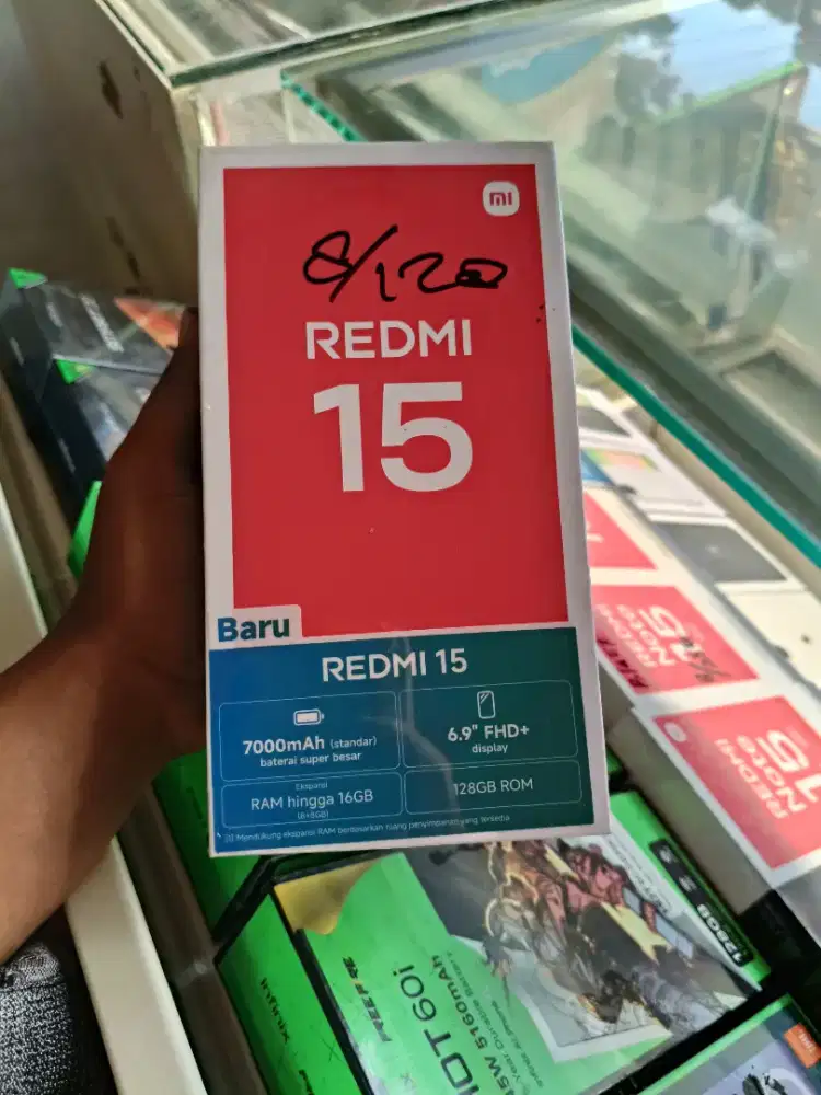 new redmi 15 8/128 garansi resmi 1th