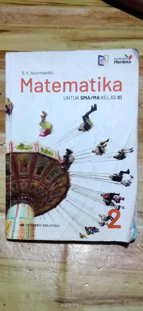 Buku Bekas Matematika SMA Kelas 11 Erlangga Kurikulum Merdeka