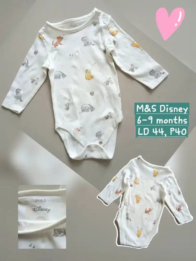 Baju tidur M&S Disney bodysuit 6-9 months, preloved
Made in India