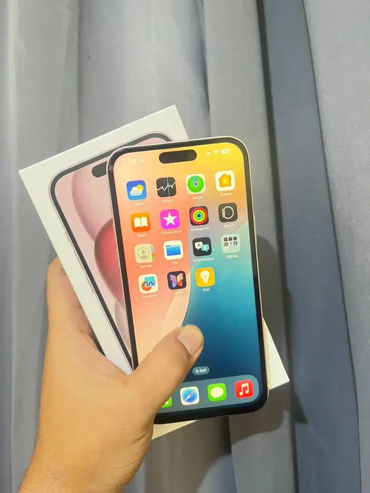 iPhone 15 Plus 128Gb Pink Wifi Only Fullset Mulus