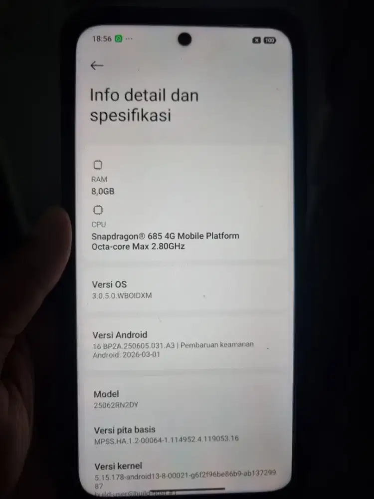 Xiaomi redmi 15 ram 8/128 Warna gold