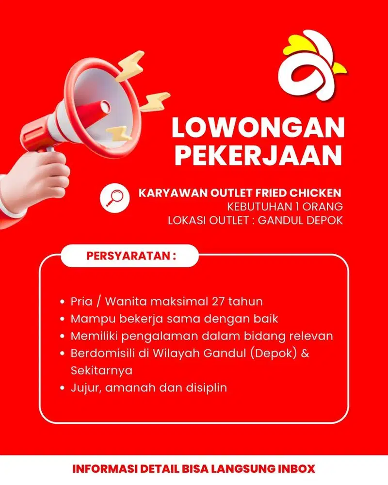 Karyawan Outlet (Fried Chicken)