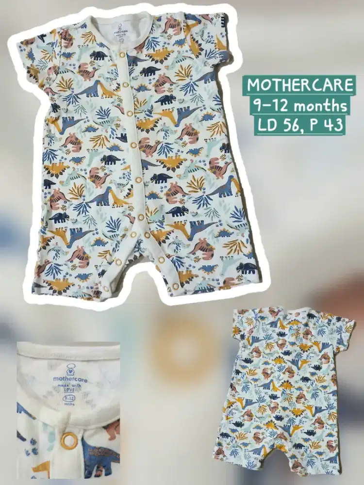 Romper bayi Set terusan bayi unisex Mothercare 9-12 months, preloved