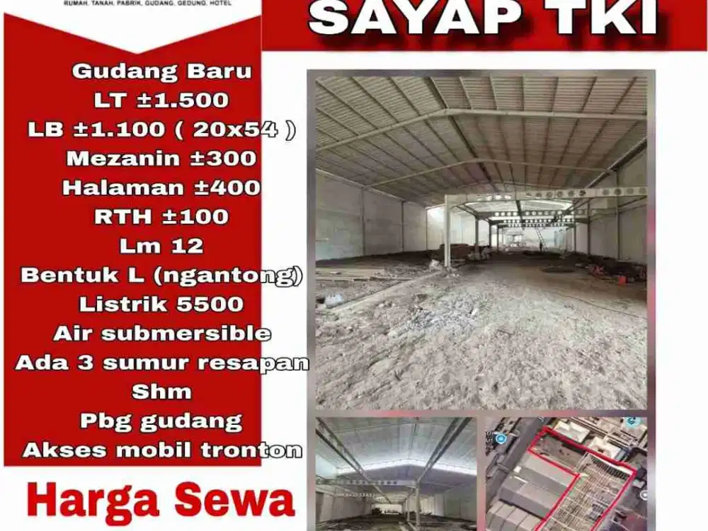 SEWA GUDANG BARU SAYAP TKI