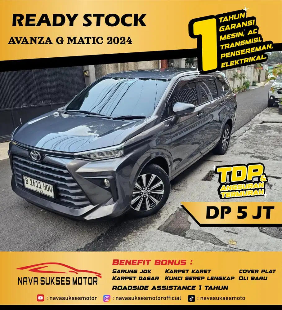 TDP 5 JUTA - AVANZA G MATIC 2024