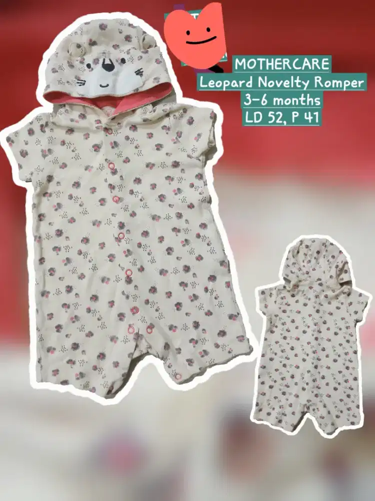 Romper bayi Set terusan bayi perempuan Mothercare 3-6 months, preloved