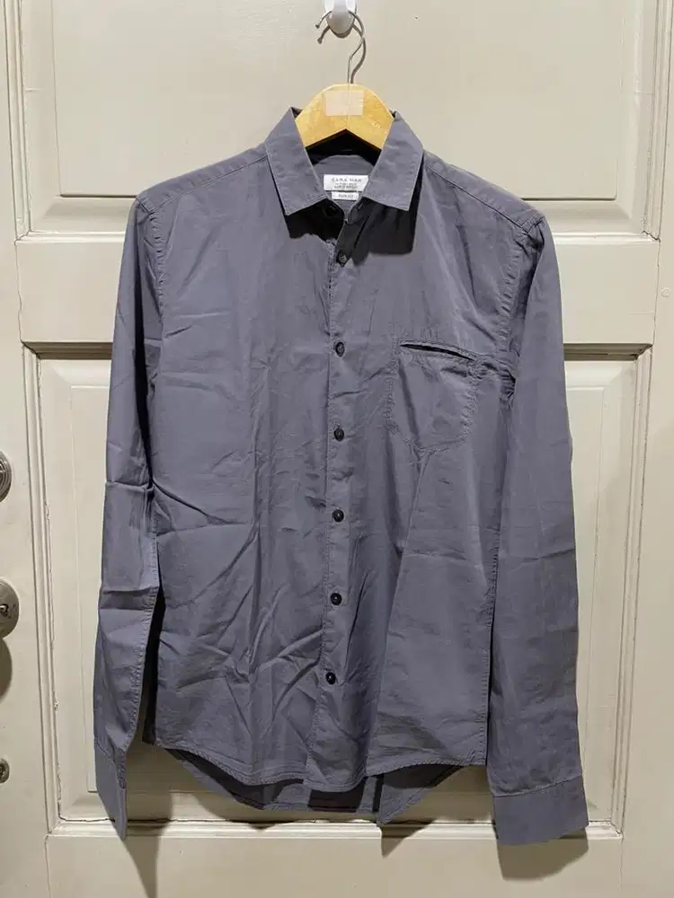 Zara Man Shirt Slim Fit Kemeja Laki Laki