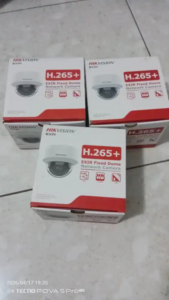 Jual Camera CCTV HIKVISION H.265+  3 unit baru 1.2jt