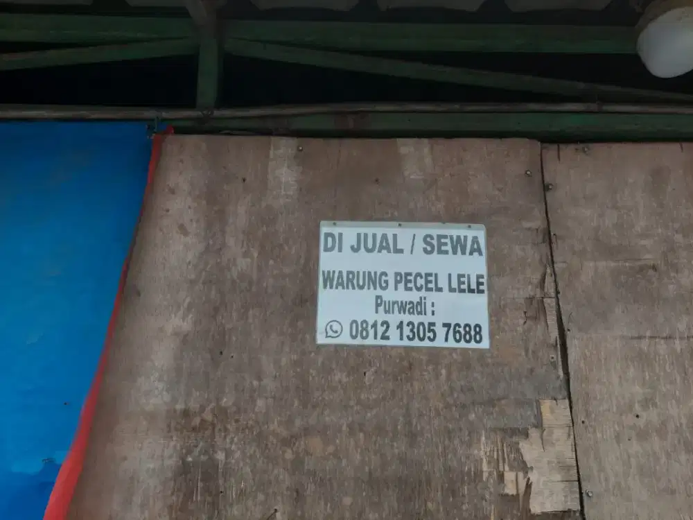 Di jual warung pecel lele