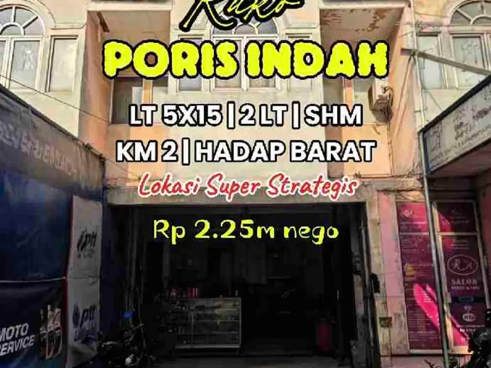 Wilson Ruko lokasi super strategis di poris indah