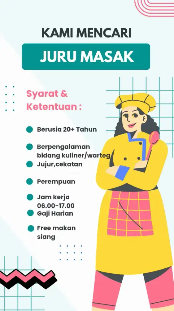Loker Tukang Masak