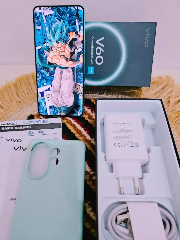 Vivo V60 5G Blue 8/256 Fullset Ori Garansi Bulan 9 2026