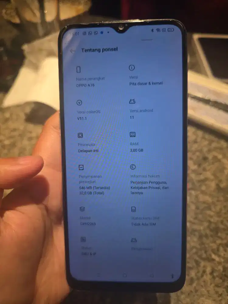 hp oppo A16 RAM 3/ 32 GB