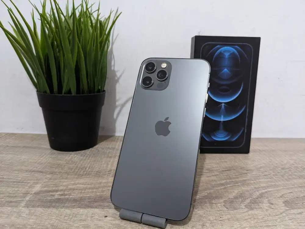 Jual iPhone 12 Pro 256gb Beacukai Black Fullset Malang 256 bea cukai