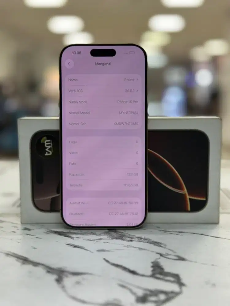 iphone 16 pro 128gb second ibox fullset