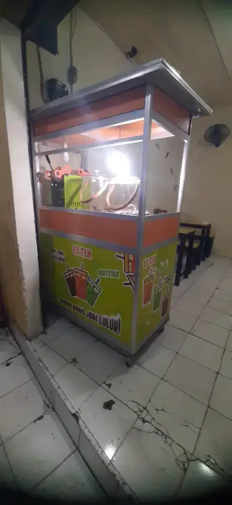 Gerobak usaha es teh