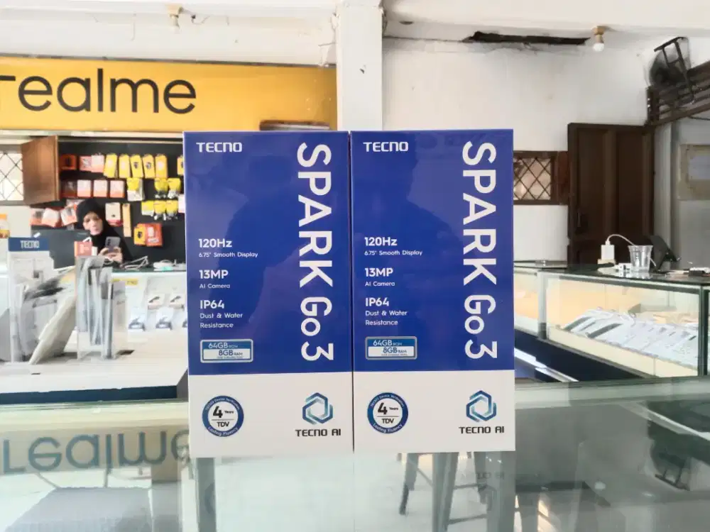 Fast respon WA Tecno Spark GO3 4+4/64 Garansi resmi 13bln