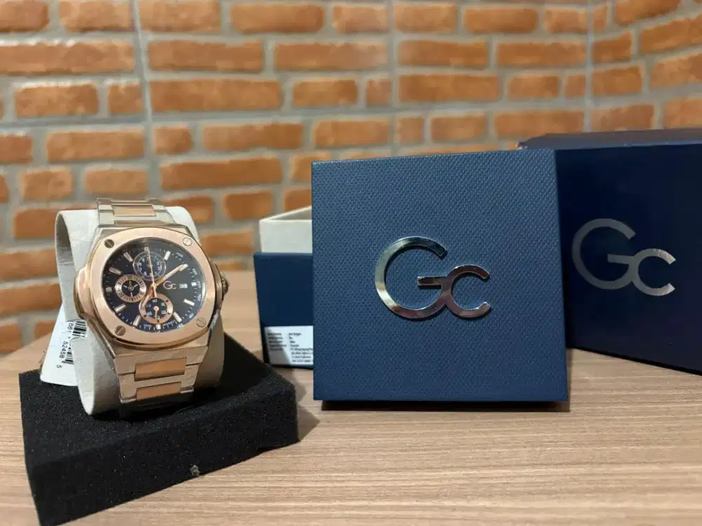Jam Tangan GC (Guess Collection) Chronograph Rose Gold – Fullset New