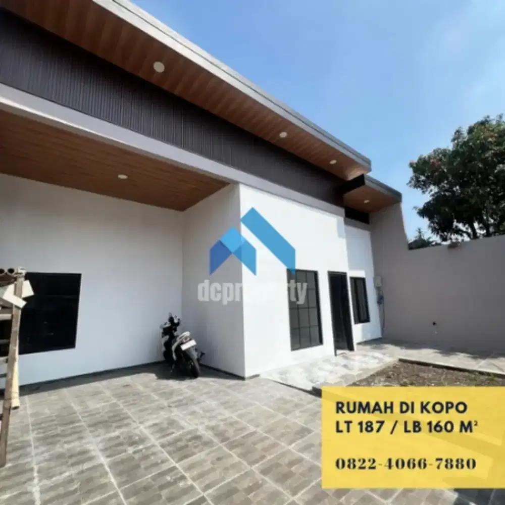 Rumah 1 lantai kondisi baru Kopo permai