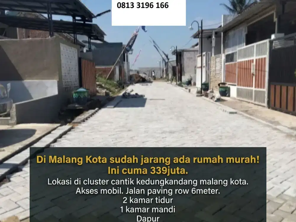 DIJUAL RUMAH KEDUNG KANDANGAN MALANG