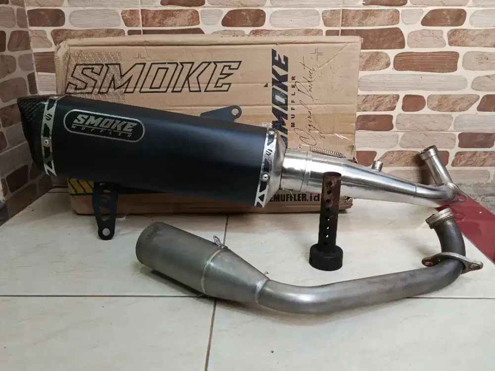 Knalpot racing original smoke Muffler xmax 250