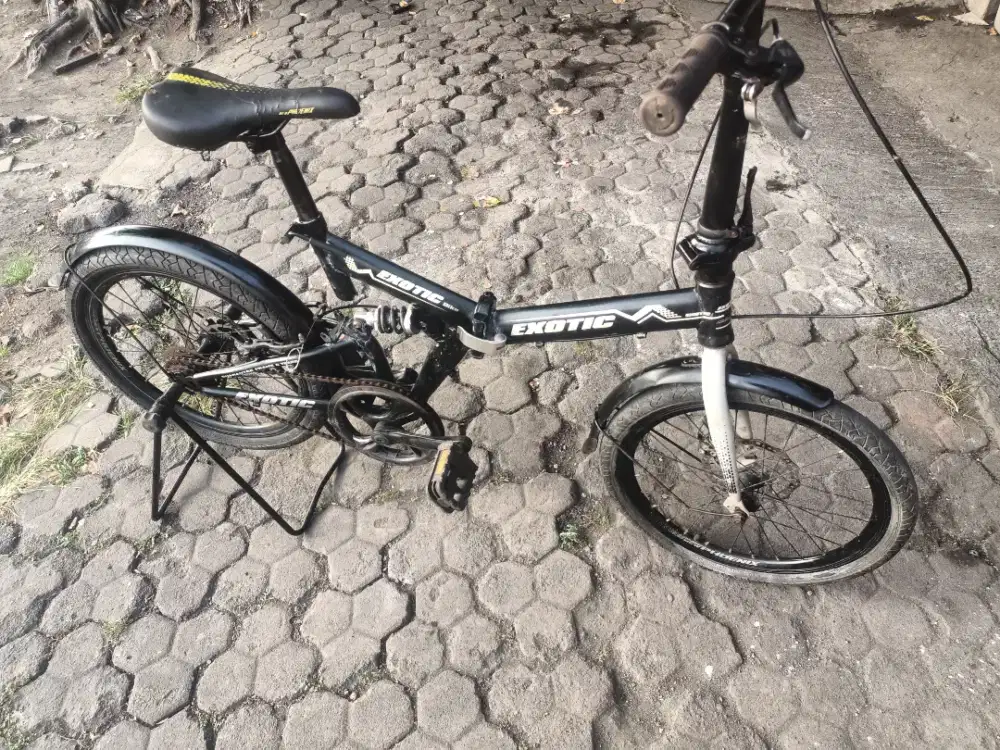 Sepeda lipat uk20 exotic lipatan ok rem cakram