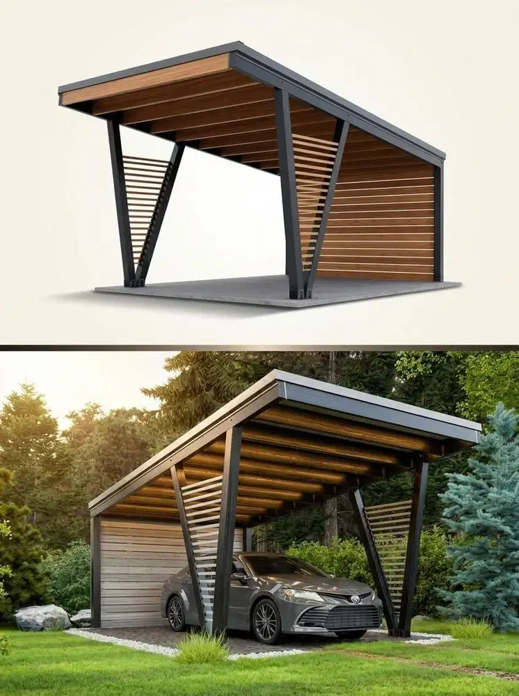 Kanopi alderon minimalis