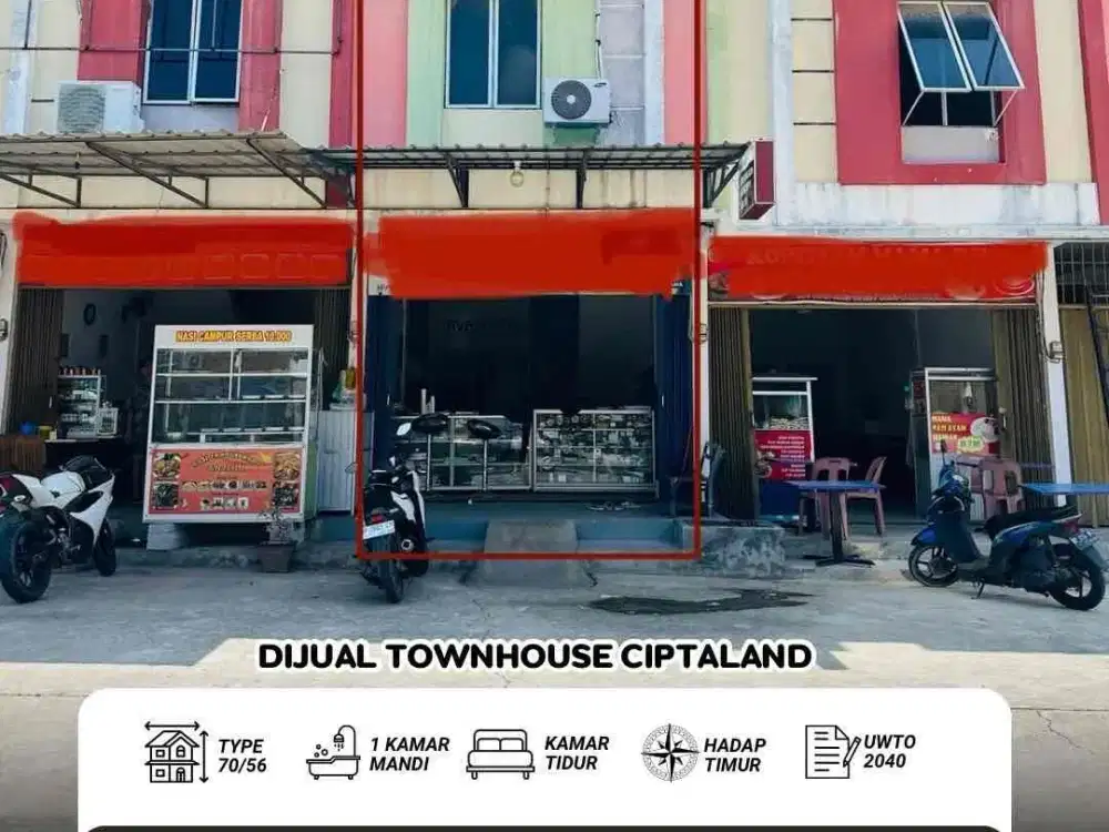 Dijual murah ruko ciptaland tiban