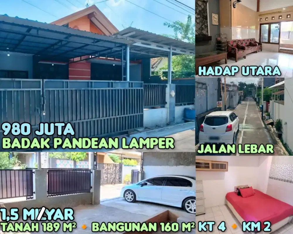 DI JUAL RUMAH MURAH SIAP HUNI DI DEKAT SIMPANG LIMA