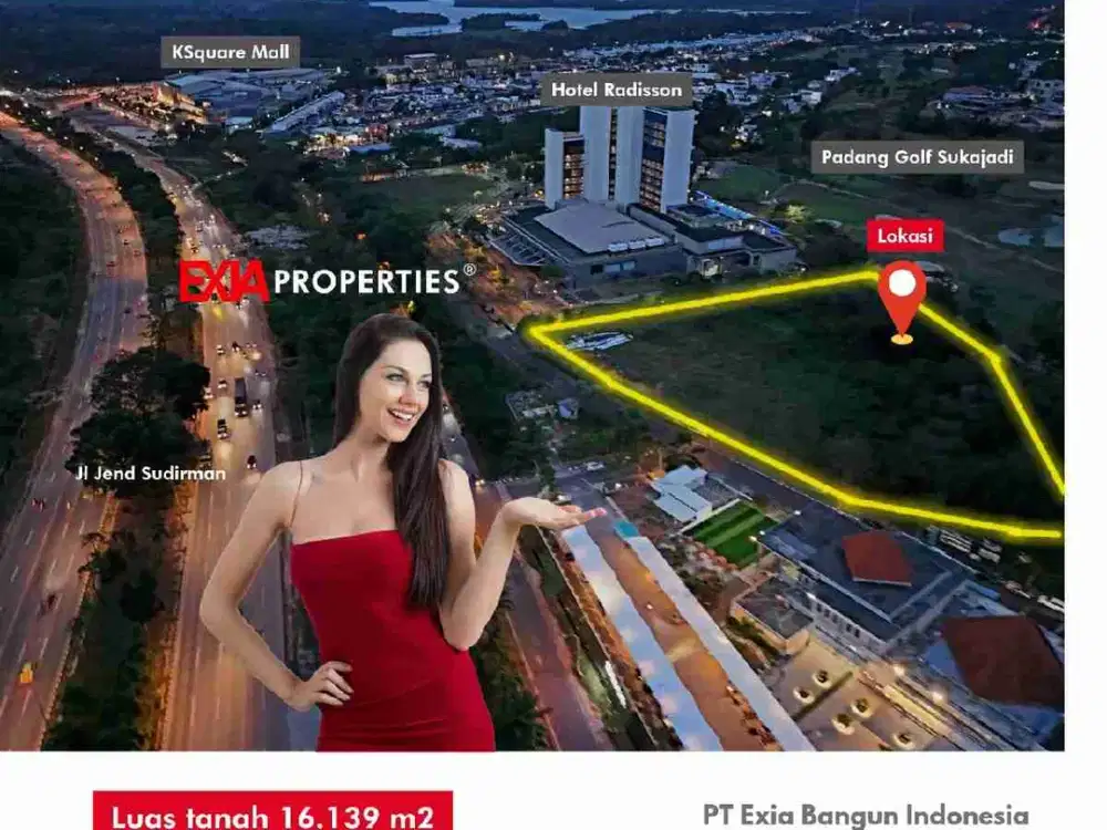dijual Tanah komersial 1.6 Ha pusat kota untuk hotel , showroom harga terbaik di Batam