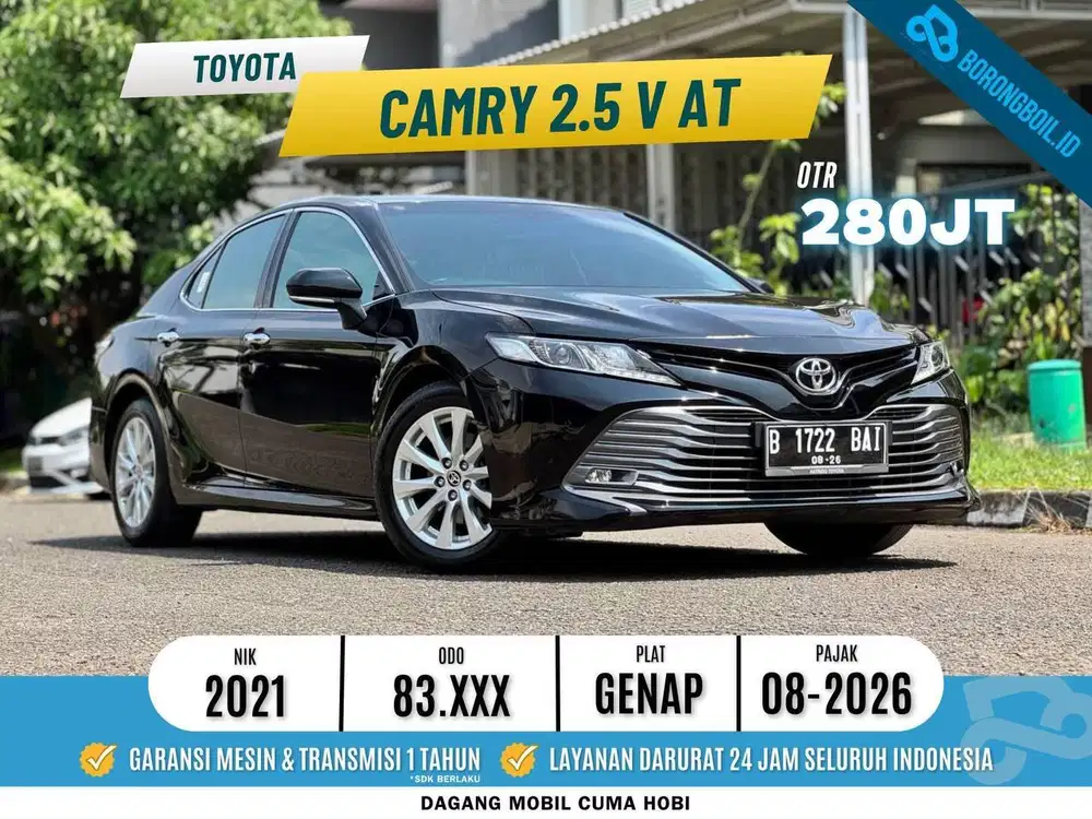 TERMURAH!!CAMRY 2.5 V AT 2021 SIAP PAKAI