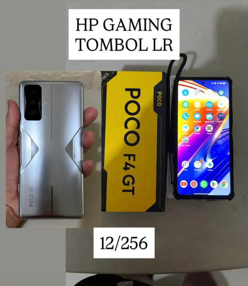 Gaming Poco F4 GT 12/256 tombol LR TT BT